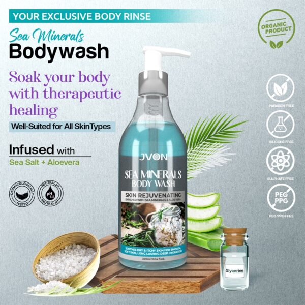 Sea Minerals Body Wash-300ml - Image 2