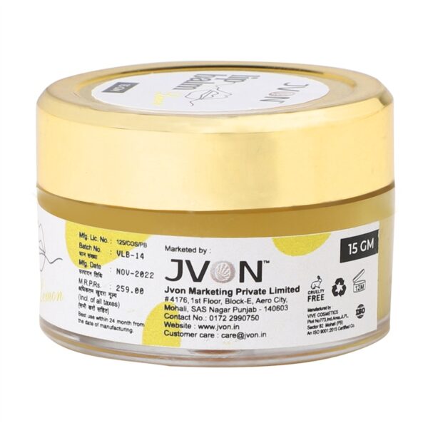 JVON Lemon lipbalm with Vitamin E 15gm - Image 4