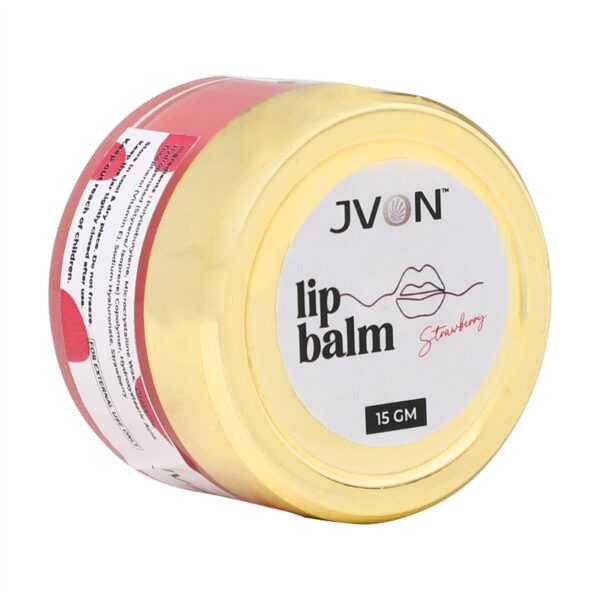 JVON Strawberry Lip Balm with Vitamin E 15gm - Image 2