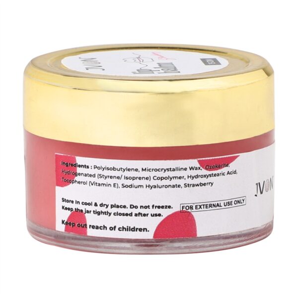 JVON Strawberry Lip Balm with Vitamin E 15gm - Image 3