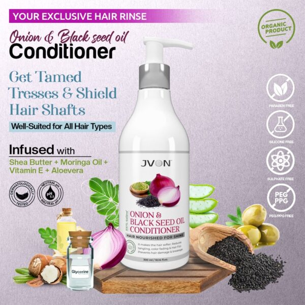 Onion & Black Seed Oil Conditionar-300ml - Image 2