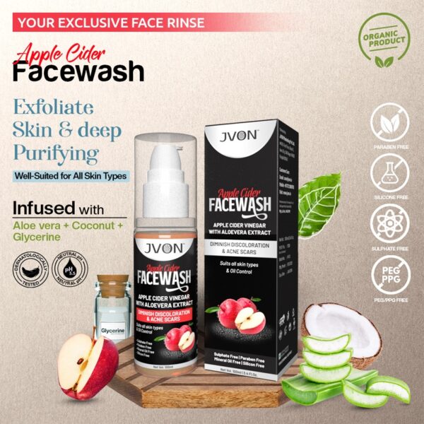 Apple Cider Facewash-100ml - Image 3